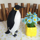 Penguin Animal Statue Artificial Feathered Home Garden Decor Ornaments S
