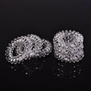 6Pcs Elastic Girl Clear Rubber Telephone Wire Hair Ties Hairband Rope Ties