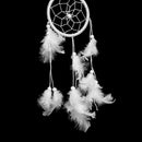 White Dream Catcher Net with Feather Handmade Wall Hanging Home Decor Wind C Hn