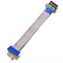 PCI-E 1X Slot Riser Card Extender Extension Ribbon Flex Cable PCI-Express AT3C