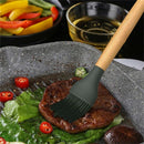 3 Pack Silicone Basting Brush,9.4 Inch Pastry Brush With Beech Wood Handle, N2A3