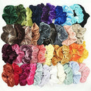 20 Pcs Hair Scrunchies Velvet Elastic Hair Bands Scrunchy Ties Ropes Scrunc B1P3
