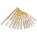 13pcs Hex Shank Quick change Cobalt Drill Bit Set Multi Bits Set& W5G6