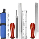 12-Pack Electric Chainsaw Pencil File Kit Wood Handle Depth Specification F D8N3