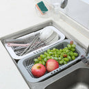 Sink Drying Rack Sink Dish Rack Counter Container Kitchen Sink Basket gray