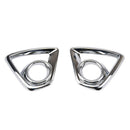 Chrome Front Fog Light Lamp Cover Trim Frame Auto Decoration Cover For Mazd