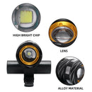 T6 LED Bicycle Front Light USB Rechargeable IP65 Cycling Headlight Flashlight