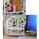 Desktop Cosmetics Organizer Bathroom Storage Rack Corner Shelf