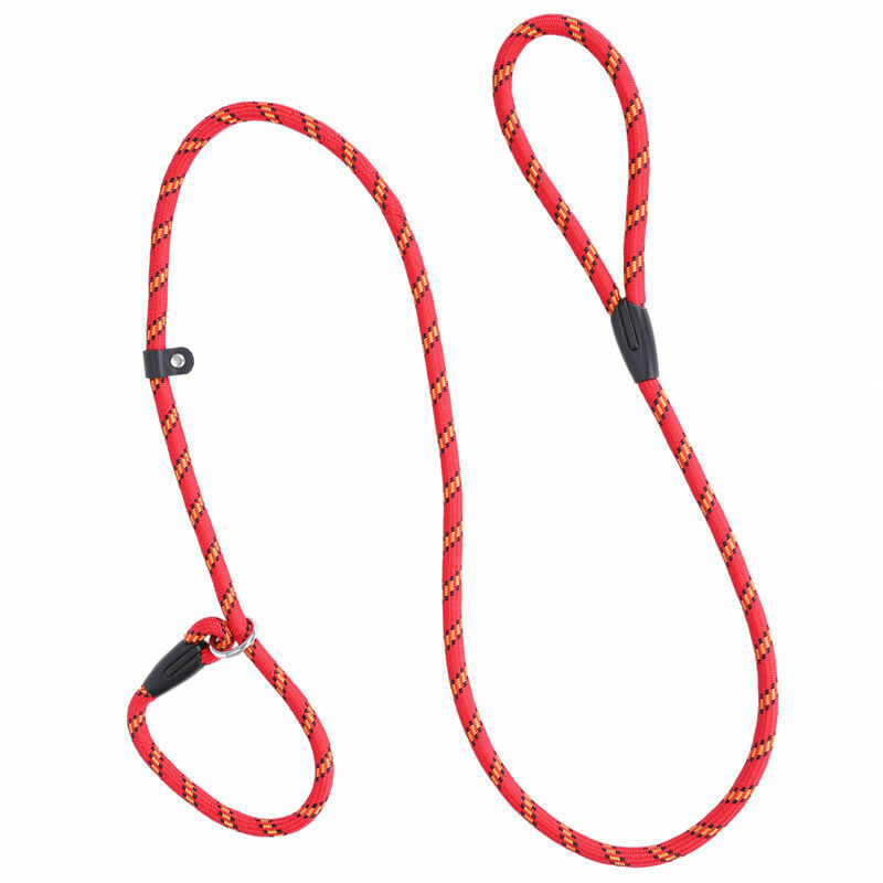 1pc Durable Pet Dog Nylon Adjustable Loop Training Leash Slip Lead Traction