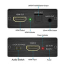 HDMI Audio Splitter 4K Audio Extractor HDMI To Optical SPDID & 3.5mm Audio