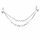 Women Lady Forehead Band Hair Chain Headpiece Rhinestone Teardrop Shape Wed N5J8