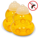 2pcs Beehive Wasp Trap Hornets Repellent Home Garden Plastic Hanging Bee Catcher