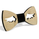 Mens Bow Tie Accessory Wedding Party Christmas Gifts Bamboo Wood Bowtie Nec A8Q9