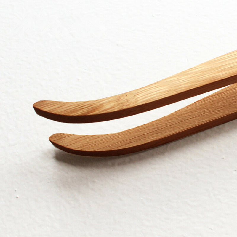 4 Pcs Bamboo Angled Reptile Lizard Terrarium Feeding Tongs Tweezers 16.5cm