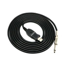 10ft USB Male to 6.35mm Male Electric Guitar Cable Studio Audio Cable Cords