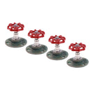 4Pieces Industrial Rustic Wall Mounted Hand Wheel Hook Coat Hat Clothes Hook