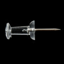 100 Pcs Push Pin Thumb Tack Clear Color 3/8inch Drawing Cork Board Office P