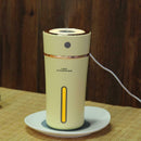 LED USB Portable Cup Humidifier DC3.7V Night Light Air Purifier(Yellow)