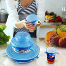 5pcs Silicone Stretch Sealed Lids Universal Bowl Pot Lids Food Fresh Cover A