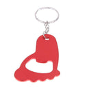 Footprint Shaped Beer Opener Aluminum Alloy Bottle Opener Keychains A