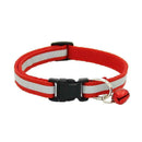 5X(Adjustable Reflective Pet Collar Safety Release Buckle with Bell for Ca Q8D2)