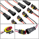 2 Pin Way Sealed Waterproof Electrical Wire Connector Plug Terminal For Car SUV