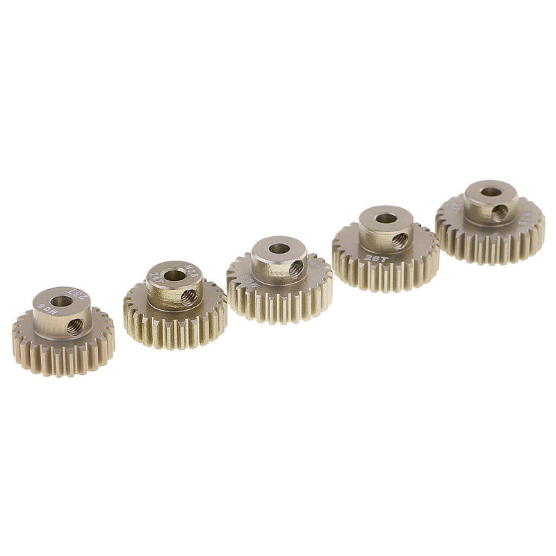 5PCS Motor Pinion Gear For 1/8 1/10 RC Car Truck 23T-27T