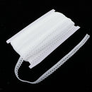 50 Yards Stretch Elastic Lace Trim Ribbon for Hairband Clothing White
