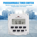 TM618H Auto Cycle Timing Controller Weekly Programmable Timer Switch (12V) A