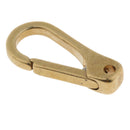 Solid Brass Carabiner Key Ring Key Chain Buckle Clip Snap Hook Handbag Clasp