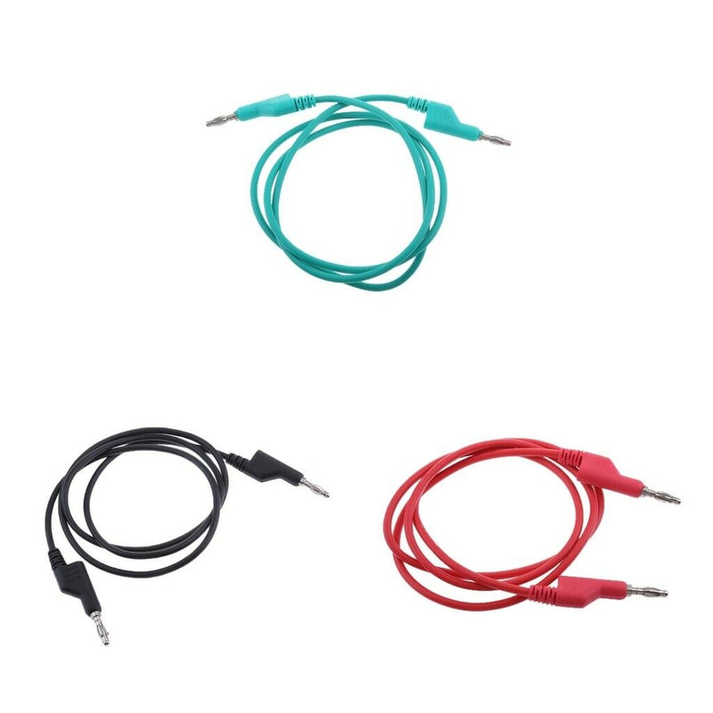 4mm Stackable Banana Plug Wire Silicone Test Cable Cord for Multimeter 39"