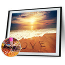 DIY Beach LOVE Full Drill Diamond Painting Home Decor 5D Mosaic Picture