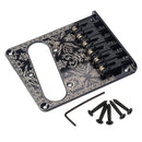 Black Print Electric Guitar Bridge Plate for Humbuckers with Screws and Wrench
