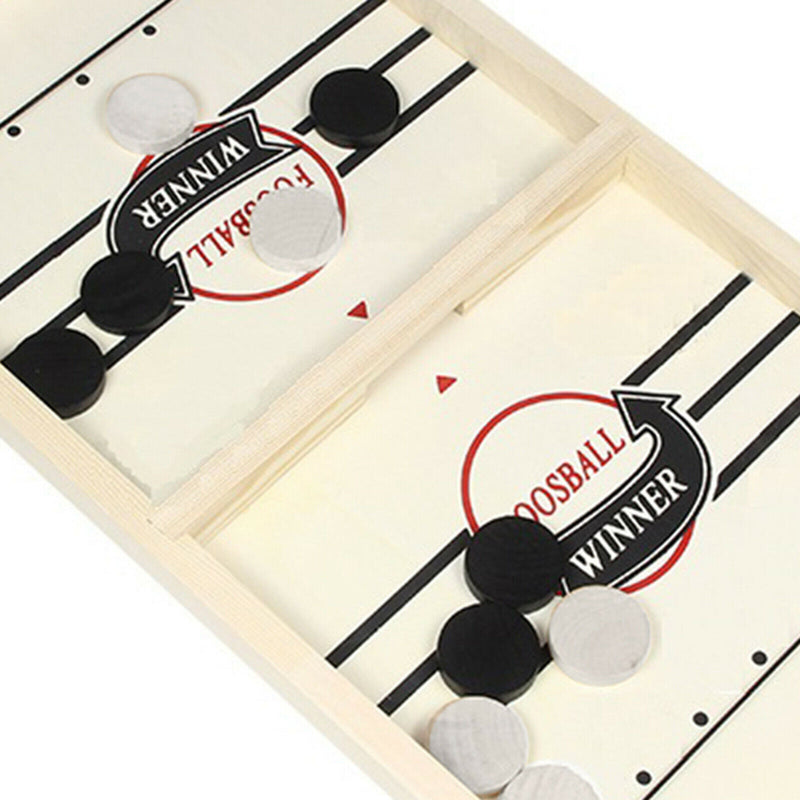 10x Fast Sling Puck Game Pieces Wooden Board Hockey Game Piece 4x0.9cm