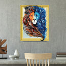 5D Special Shaped Diamond Painting Colorful Lion DIY Embroidery Crystal Art