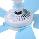 Mini Portable Ceiling Fan Mosquito Net Electric Fan Large Winds Net Silen  JR