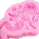 1pc pink Mermaid Silicone mold fondant mold cake decorating tools baking tool SE