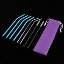 Set of Reusable Straws Extra Long Straws High/Low Temperature Resisatant