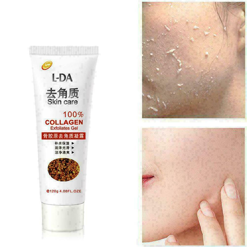 Facial Exfoliator Cleansing Natural Organic Collagen Peeling Gel Face M5J4 E7K2
