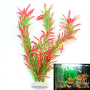 Artificial Plastic Aquatic Flower Grass Plants Aquarium Landscape Decor 24.5cm