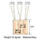 3pcs/set Creative Feather Arrow Pattern Necklace Pendant For Gift Q3Q0 N7Y2
