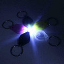 Mini LED Flashlight Keychain White Light Mini Torch Chain Key Portable Keyr W7D3