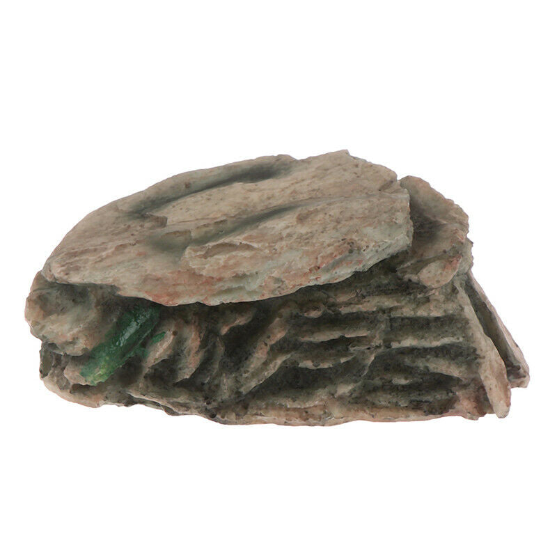 Aquarium Hiding Cave Rock Reptile Climbing Platform Stones for Fish Tank DecoR3C