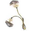 2Pcs Smoke LED Turn Signal Indicators Light Blinker For Motorcycle 10mm mo- 3C