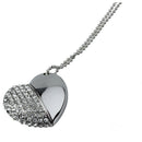 32GB USB 2.0 Memory Stick Data Memory Stick Flash Drive heart Pendant