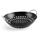Grill Pan Easy Clean Home Kitchen With Handle Non Stick Round Roasting BBQ Plate
