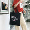 4pcs/set Letter Print Canvas Women Totes Pen Bags Clutch Backpacks (Black)