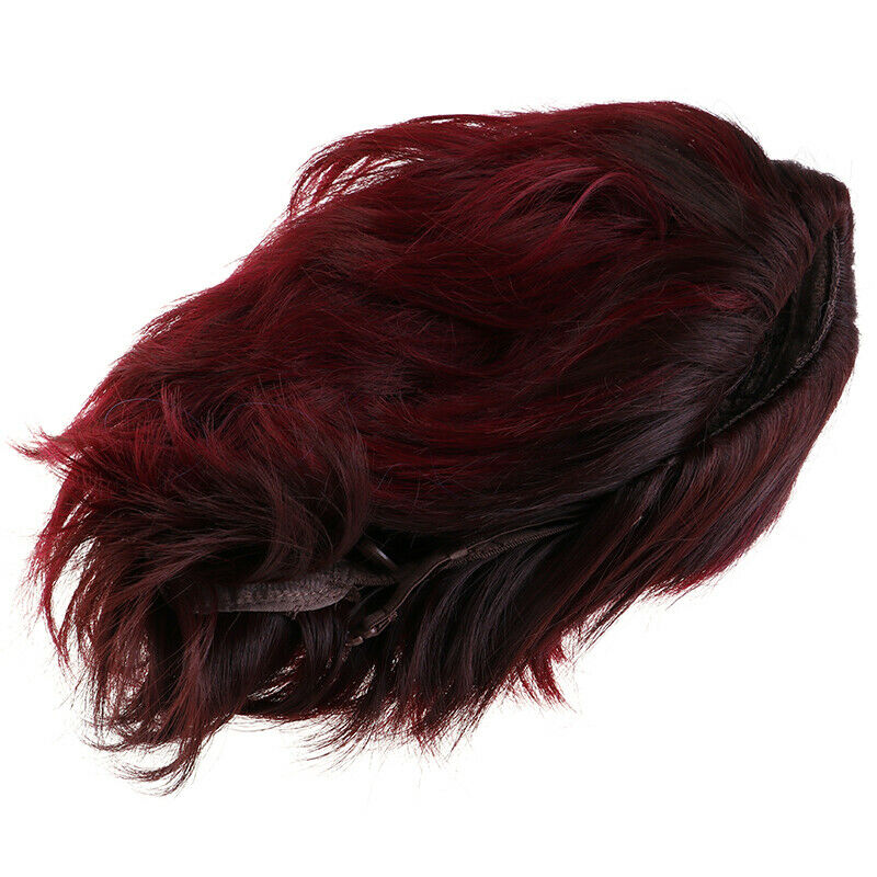 Anime Demon Slayer: Kimetsu no Yaiba Kamado Tanjirou Wine Red Wig Hair Cosplay3C