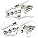 12x Adjustable Metric Tap Die Set Tapping Wrench Hand Threading Kit with C TYR