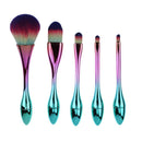 5pcs/set Goblet Shaped Makeup Brushes Set Powder Foundation Concealer Brush